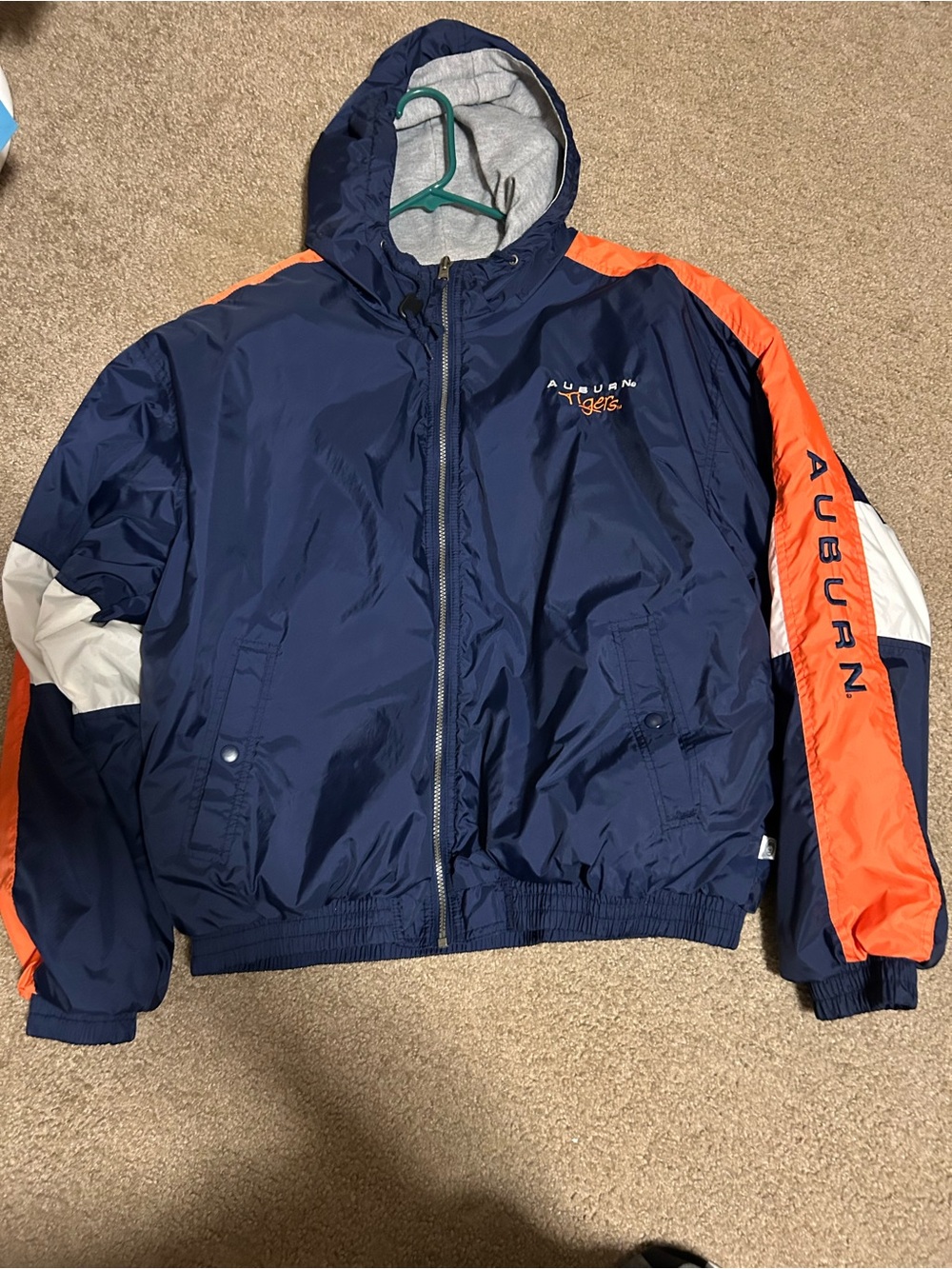 Auburn Tigers Navy & Orange Hooded Jacket